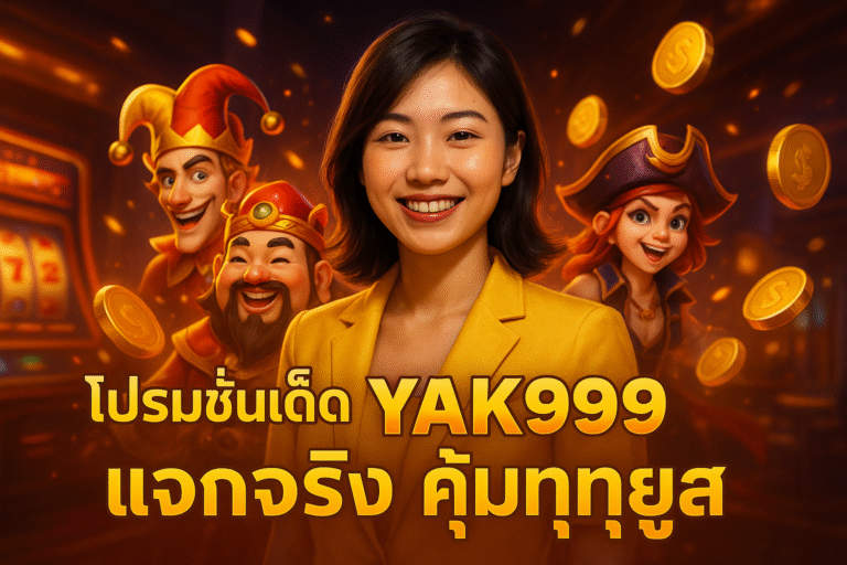 โปรโมชั่นเด็ด YAK999 แจกจริง คุ้มทุกยูส