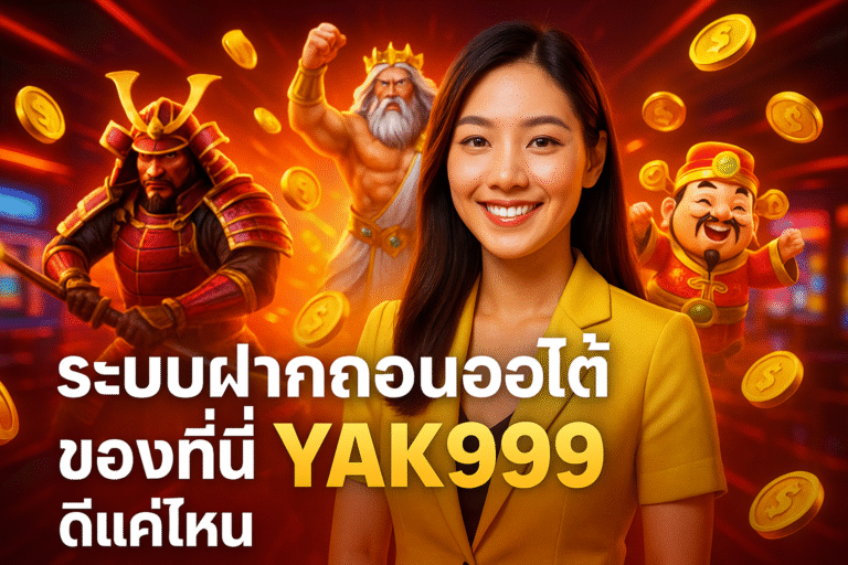 ระบบฝากถอนออโต้ของที่นี่ YAK999 ดีแค่ไหน